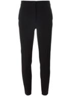 Emilio Pucci Cropped Tailored Trousers, Women's, Size: 42, Black, Acetate/viscose/spandex/elastane