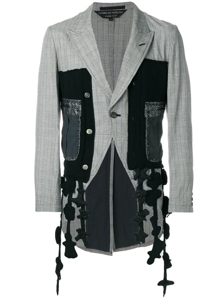 Comme Des Garçons Vintage Herringbone Jacket - Black