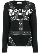 Moschino Trompe L'oeil Harness Sweater - Black