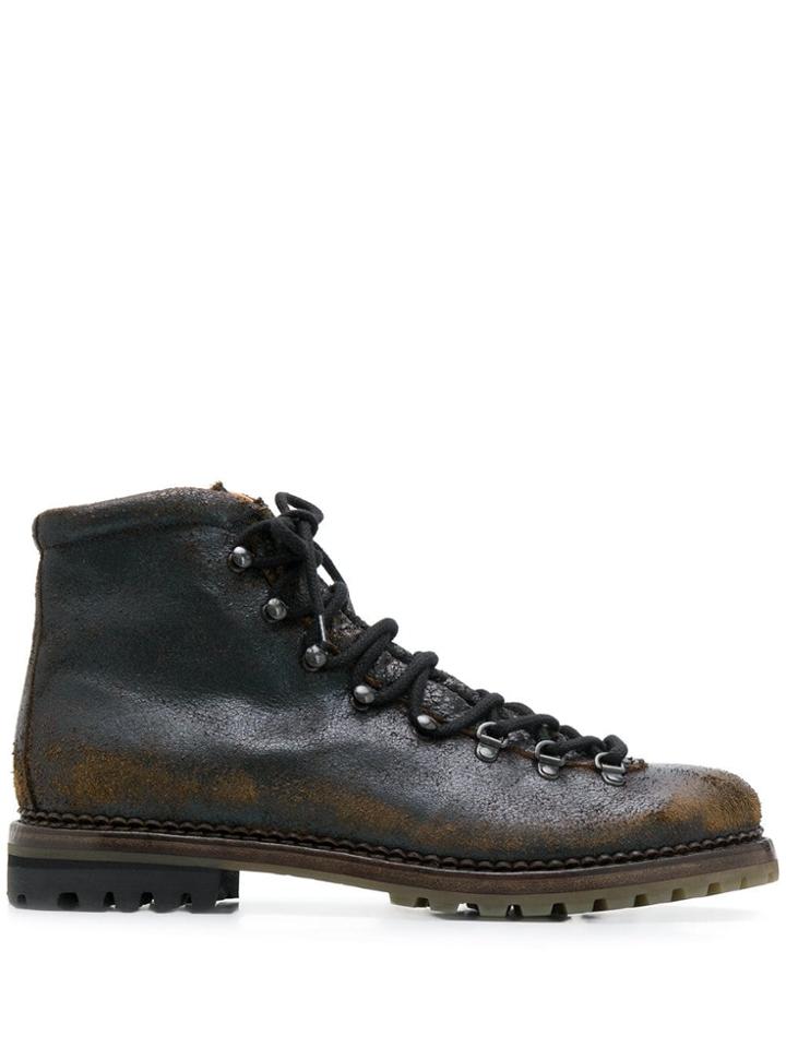 Premiata Leather Ankle Boots - Brown