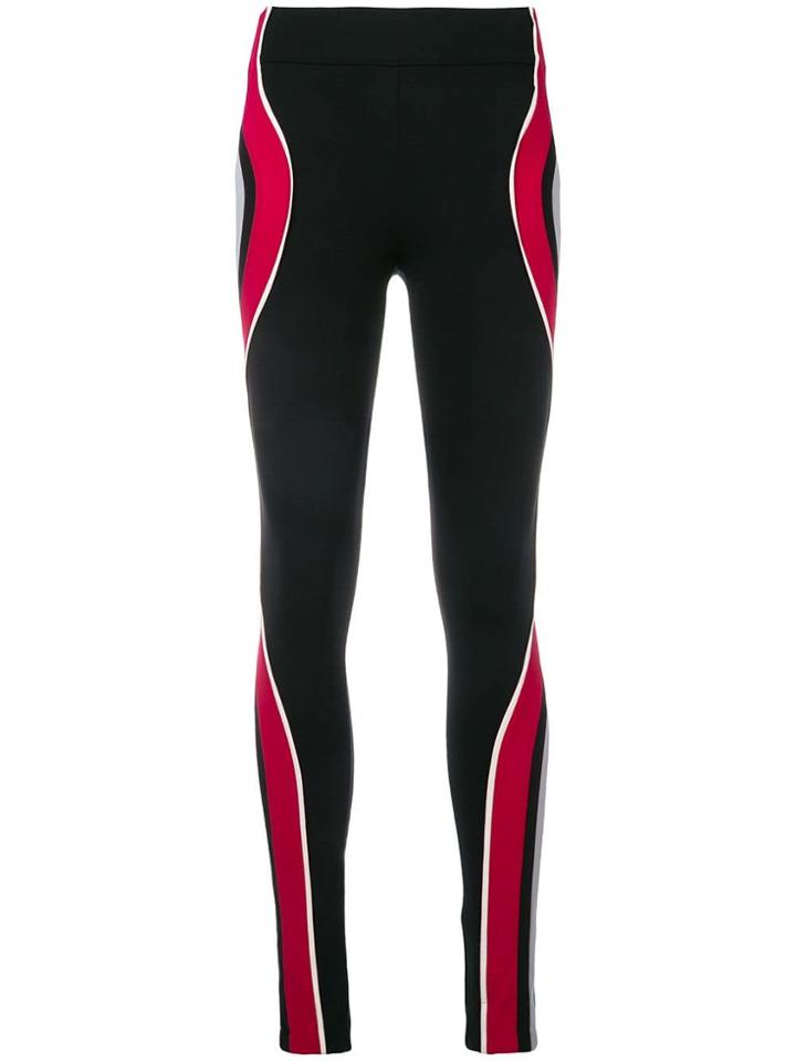 No Ka' Oi Curved Panel Leggings - Black