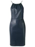 Egrey Shift Dress, Women's, Size: 42, Blue, Leather
