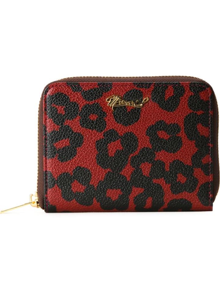 Muveil Leopard Print Zipped Wallet