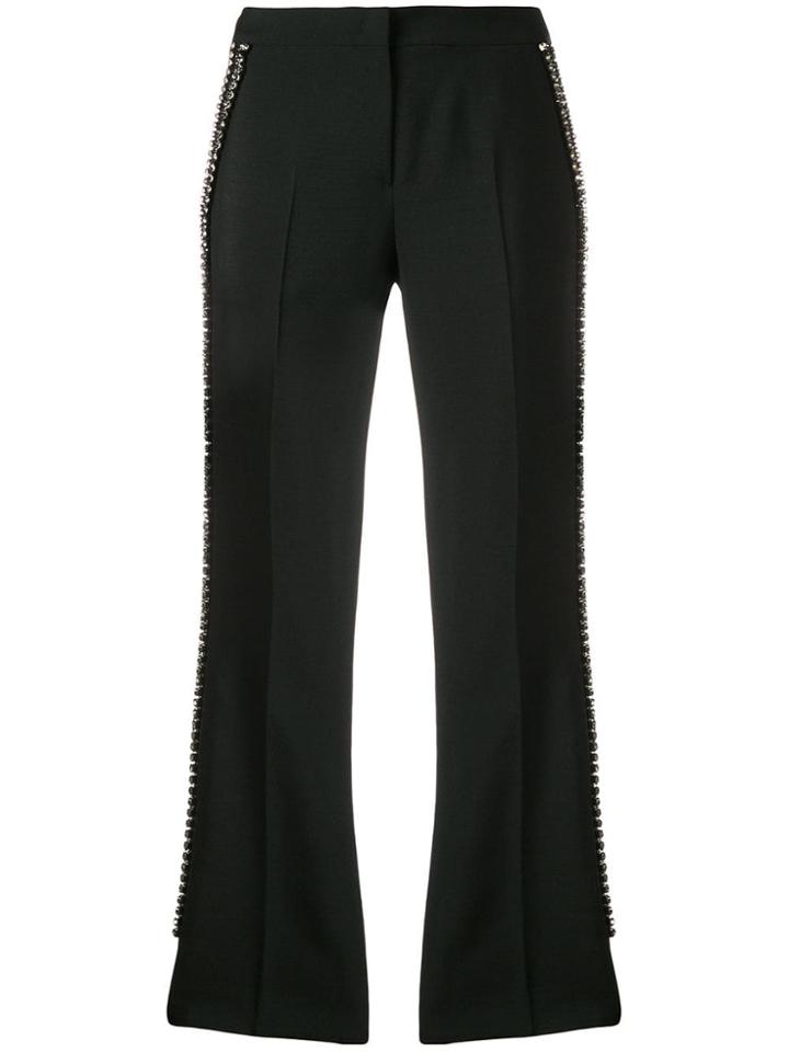 Nº21 Crystal Embellished Trousers - Black