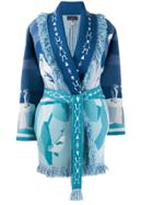 Alanui Iceberg Print Cardi-coat - Blue
