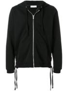 Faith Connexion Lace-up Side Detail Zipped Front Hoodie - Black