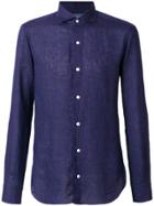 Barba Classic Long Sleeve Shirt - Blue
