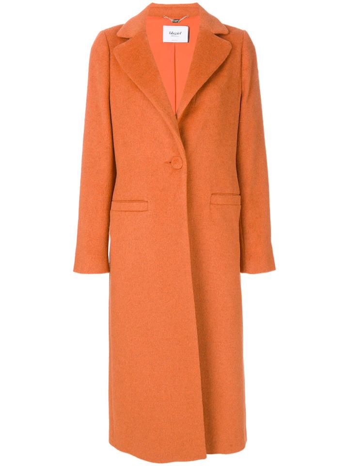Blugirl Single Breasted Coat - Yellow & Orange