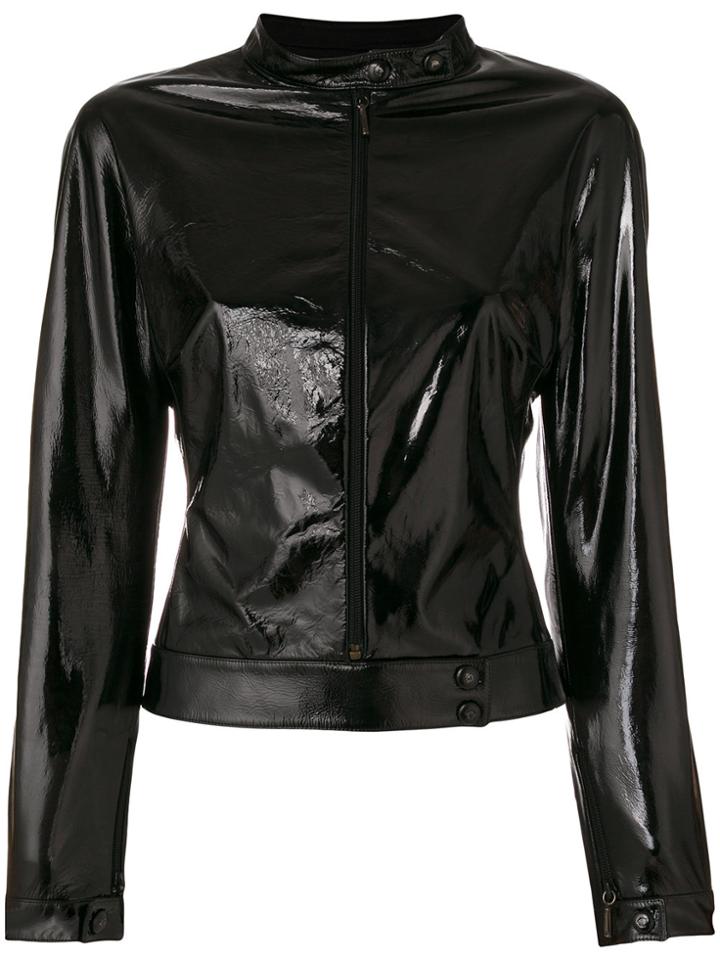 Versace Vintage Biker Jacket - Black