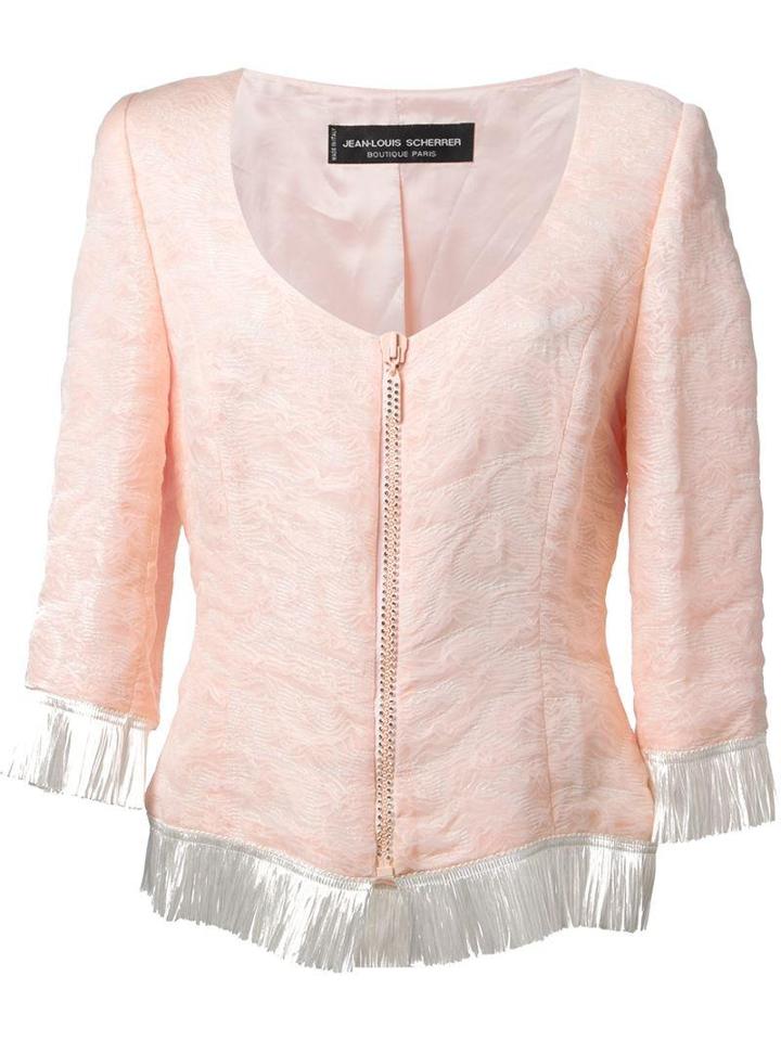 Jean Louis Scherrer Vintage Fringed Jacquard Jacket