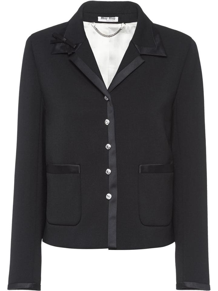 Miu Miu Classic Fitted Blazer - Black