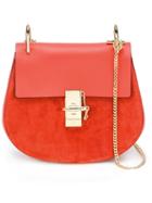 Chloé Medium Drew Shoulder Bag, Women's, Red, Calf Leather/calf Suede