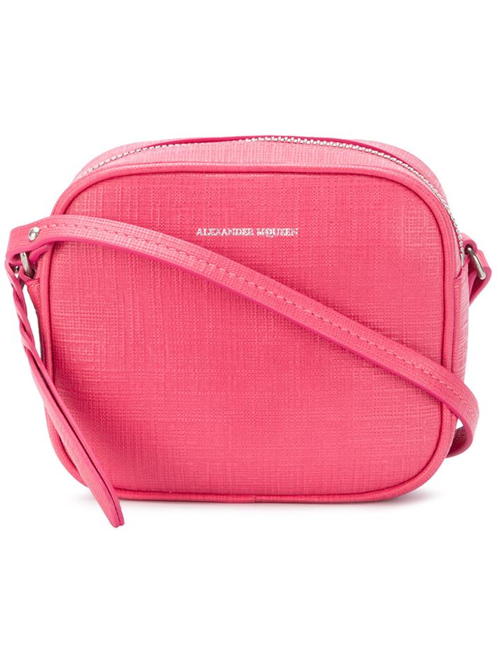 Alexander Mcqueen Mini Camera Crossbody Bag - Pink & Purple