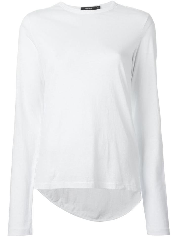 Bassike Long Sleeve T-shirt, Women's, Size: Xl, White, Organic Cotton