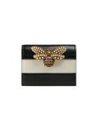 Gucci Queen Margaret Leather Card Case - Black