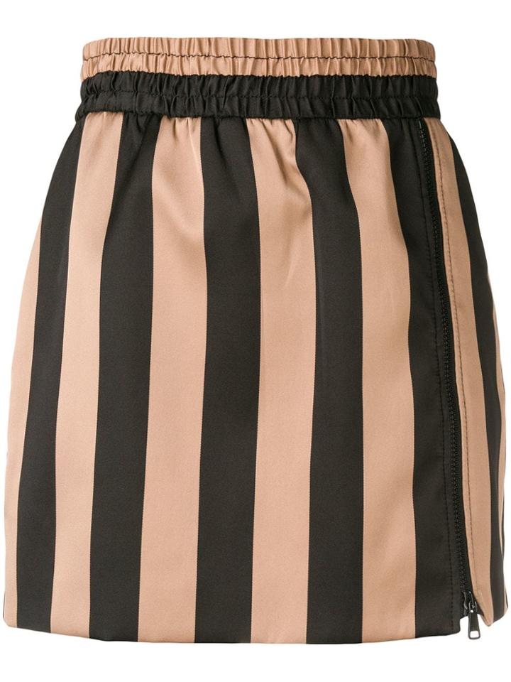 No21 Striped Skirt - Black
