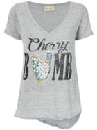 Andrea Bogosian Cherry Bomb Print T-shirt - Grey