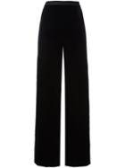 T By Alexander Wang Velvet Palazzo Pants, Women's, Size: 2, Black, Rayon/silk/polyester