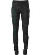 Rick Owens Drkshdw Wax Effect Biker Skinny Trousers