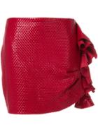 Magda Butrym Ruffled Mini Skirt - Red