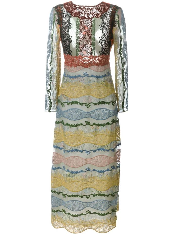 Valentino Fushion Lace Maxi Dress