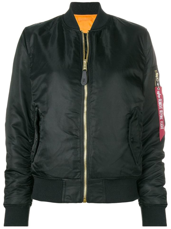 Alpha Industries Classic Zipped Bomber Jacket - Black
