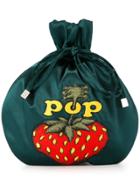 Hysteric Glamour Pop Berry Drawstring Clutch Bag - Green