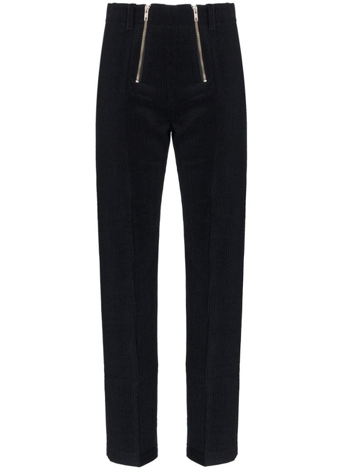 Gmbh Straight Leg Corduroy Trousers - Blue