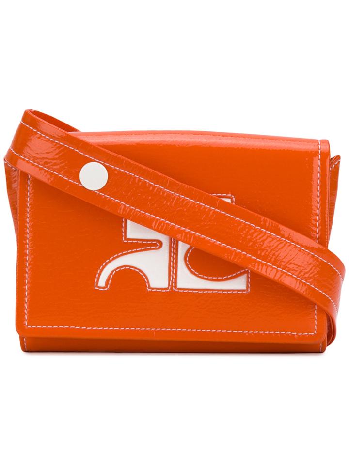 Courrèges Logo Waist Bag - Yellow & Orange