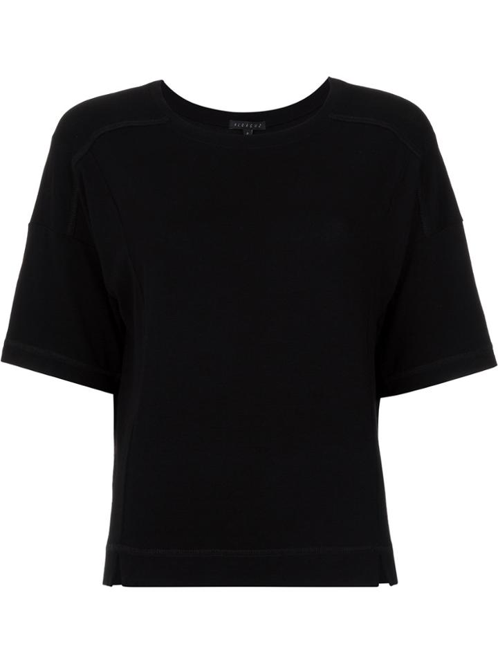 Alcaçuz Chapeu Panelled Blouse - Black