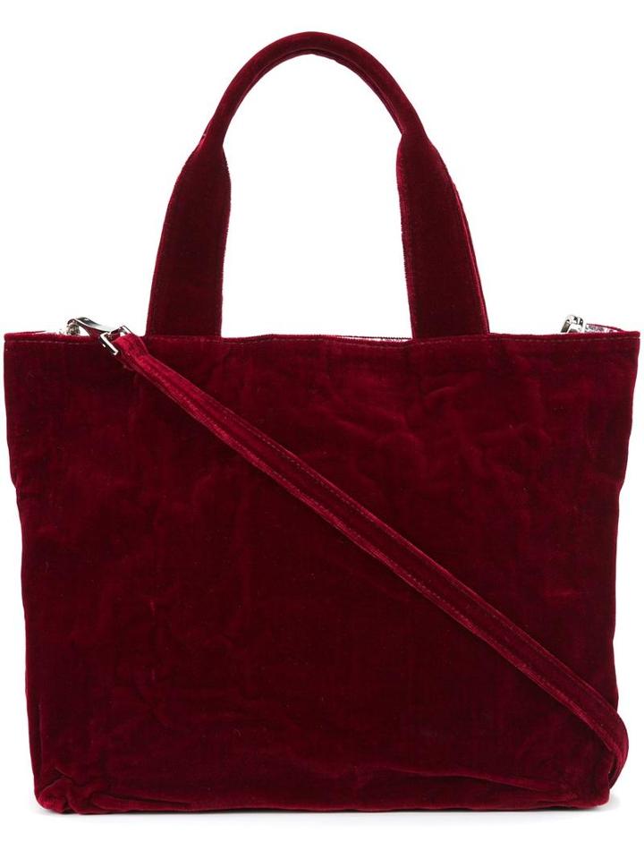 Zilla Medium Square Tote, Women's, Red, Velvet