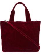 Zilla Medium Square Tote, Women's, Red, Velvet