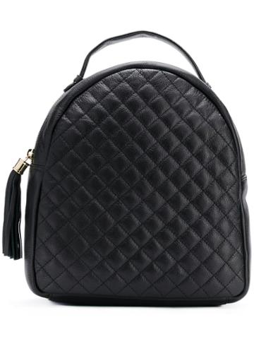Tosca Blu Quilted Backpack - Black