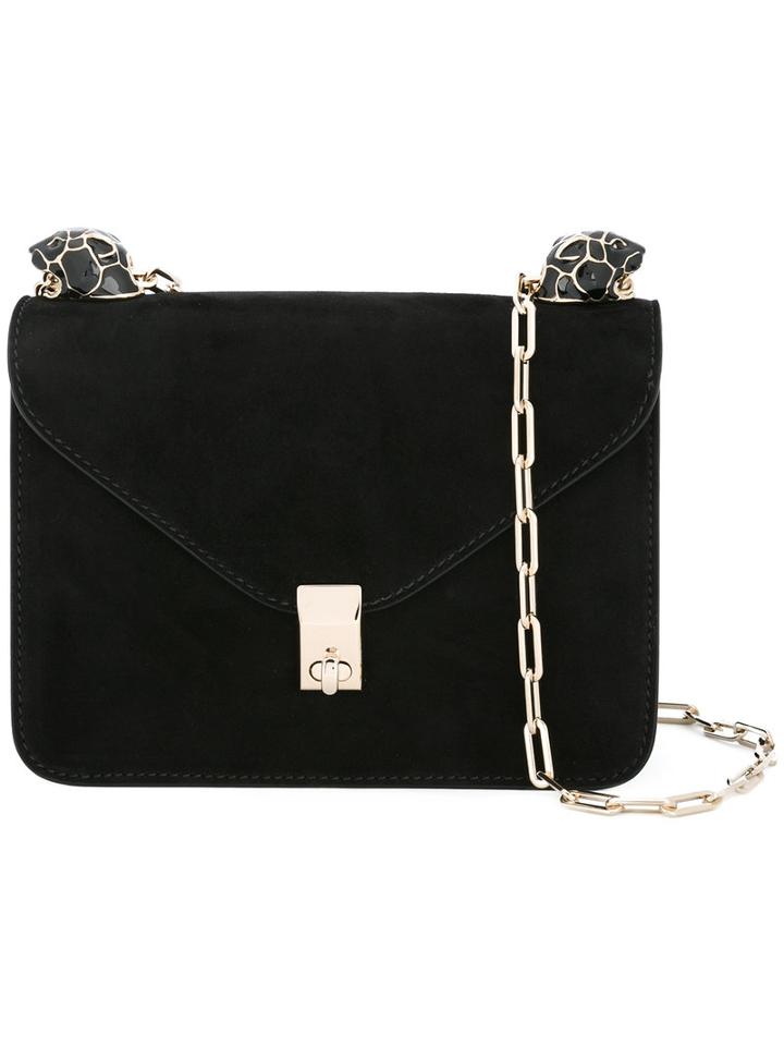 Valentino - Valentino Garavani Panther Shoulder Bag - Women - Calf Suede - One Size, Black, Calf Suede
