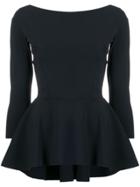 Le Petite Robe Di Chiara Boni Peplum Top - Black