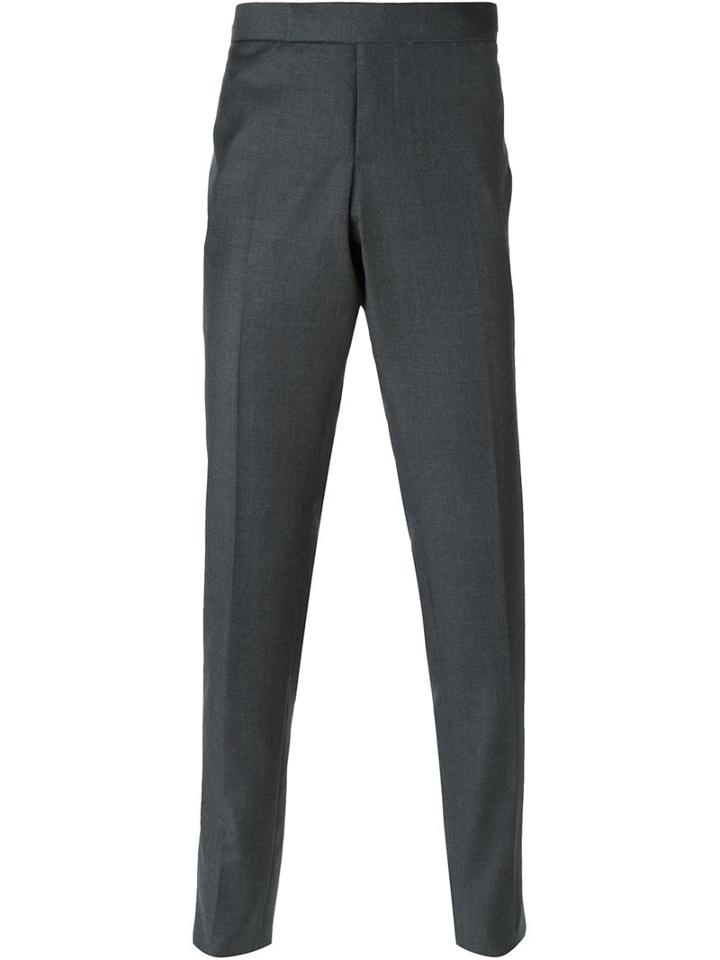 Thom Browne Tailored Trousers, Men's, Size: 5, Grey, Polyester/cupro/wool