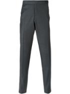 Thom Browne Tailored Trousers, Men's, Size: 5, Grey, Polyester/cupro/wool