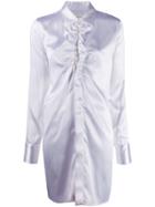 Bottega Veneta Ruffled Neckline Long Shirt - White