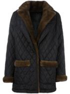 Simonetta Ravizza Quilted Mid Jacket - Black