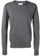 Maison Margiela Contrast Trimmed Jumper - Grey