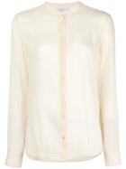 Forte Forte Band Collar Blouse - Nude & Neutrals