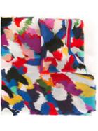 Missoni Brushstroke Print Scarf, Adult Unisex, White, Silk/modal