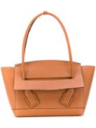 Bottega Veneta Trapeze Shaped Tote - Brown