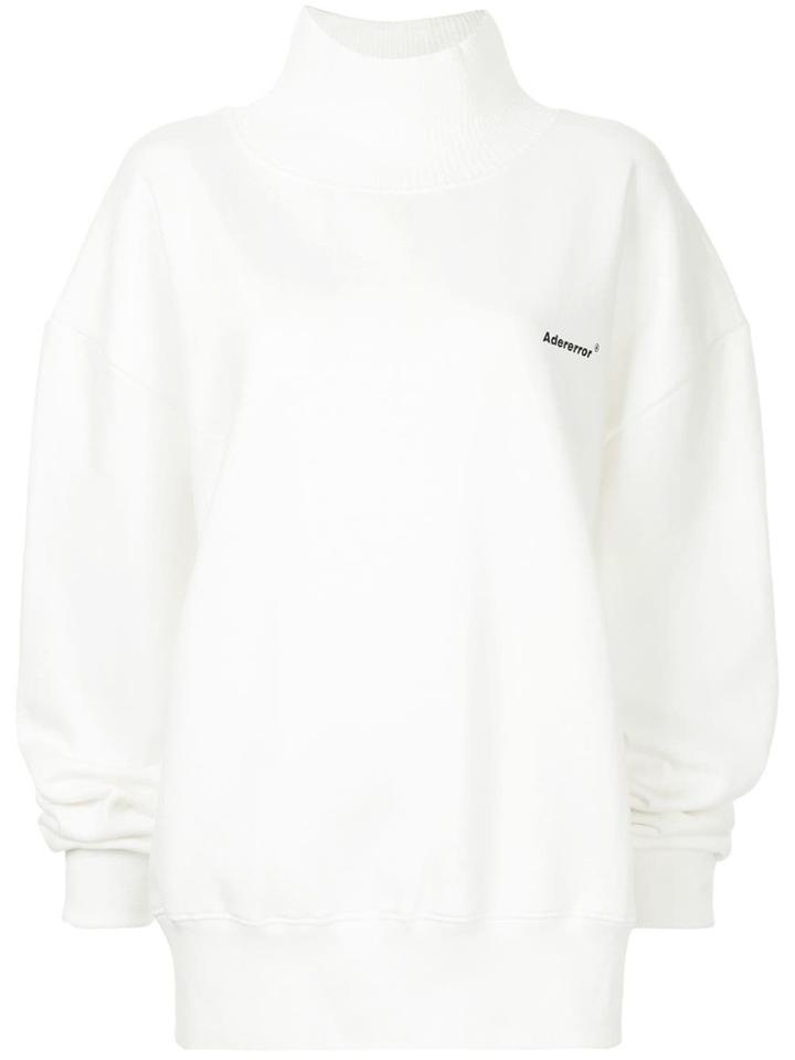 Ader Error Loose-fit Turtle Neck Sweater - White