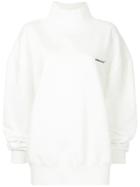 Ader Error Loose-fit Turtle Neck Sweater - White