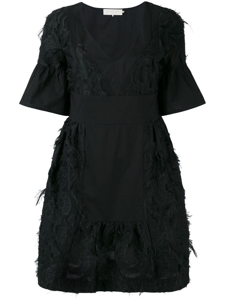 L'autre Chose Shift Dress, Women's, Size: 44, Black, Cotton/polyester/polyamide