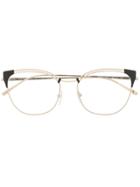 Prada Eyewear Cat Eye Optical Glasses - Gold