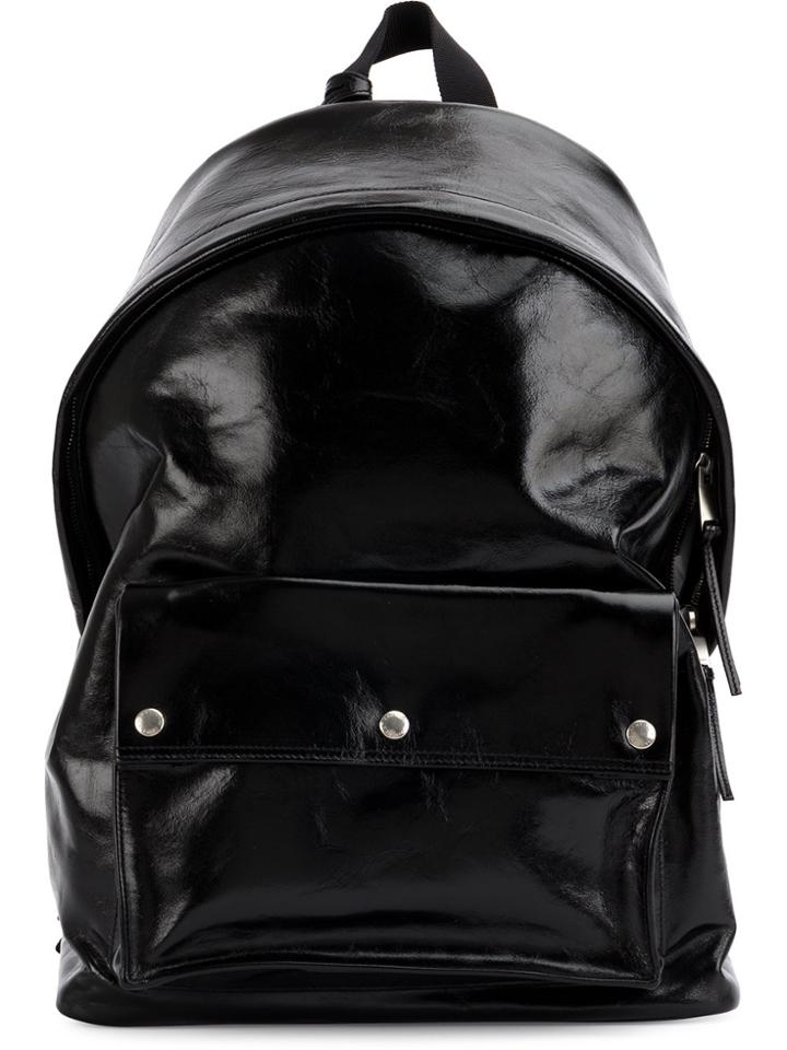 Saint Laurent City Military Backpack - Black