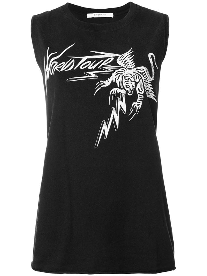 Givenchy World Tour Tiger Tank Top - Black
