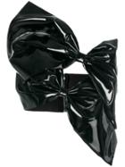 Seen - Latex Bow Effect Top - Women - Silk/polyamide/polyester/latex - S, Black, Silk/polyamide/polyester/latex